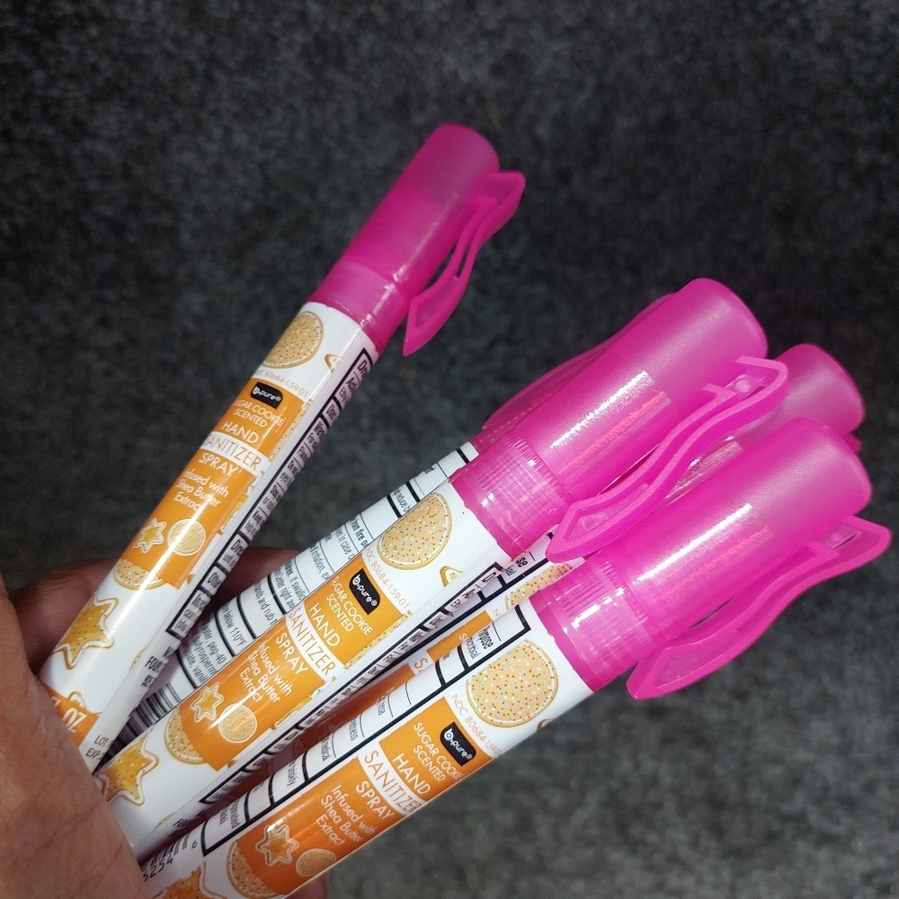 (3) B Pure Sugar Cookie Scented Hand Spray .33 Oz Each Infused W/ Shea Butter Ex - Picture 4 of 4